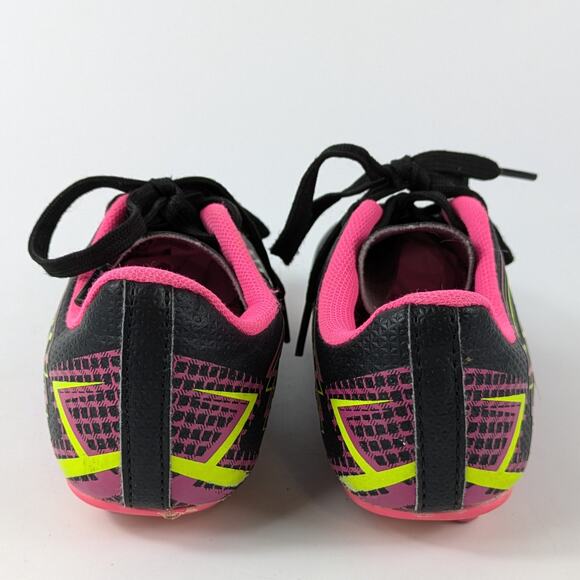 Girls Soccer Cleats Size 12 Lotto Forza Elite 3 JR Neon Pink Yellow 80s Bright - Picture 3 of 16